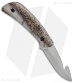 Schrade Old Timer Snowblind Camo Fixed Blade Hunting Knife Combo Set (2 Piece) -Sharp Knife World Old Timer Snowblind Camo 2 Piece Set 1085928 BHQ 87011 jr knife 2 spine