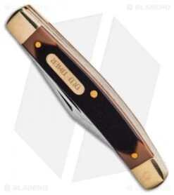 Old Timer Traditional Pocket Knife/Leather Keychain Set 11 Old Timer Traditional Pocket Knife/Leather Keychain Set -Sharp Knife World Old Timer Trapper w Leather Keychain BHQ 123465 td spine