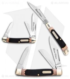 Old Timer 3pc Folder Knife Set Saw Cut Handles Limited Ed W/Gift Tin (Satin)