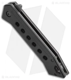 Schrade U.G. Liner Lock Knife Black G-10 (3.25" Gray Tanto) 1100044 -Sharp Knife World SCH U.G. Liner Lock Knife BlackG10 Gray Tanto BHQ 93630 kp spine