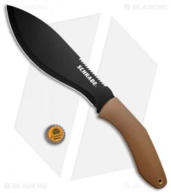 Schrade 17" Machete Fixed Blade Brown Rubber (10.25" Black) Box 9 Schrade 17" Machete Fixed Blade Brown Rubber (10.25" Black) Box -Sharp Knife World Schrade 17in Machete Box New 2020 BHQ 113759 td size jr