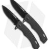 Schrade 2 Piece Linerlock Manual Folding Knife Set Black ABS (3.5" Black)
