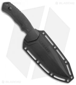 Schrade Steel Driver Clip Point Fixed Blade Knife Black G-10 (5" Black AUS-8) -Sharp Knife World Schrade Black Mod DP Fixed AUS 8 G 10 Black BHQ 125129 jr sheath