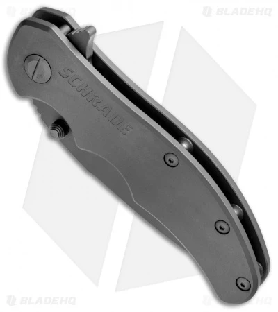 Schrade D2 Drop Point Frame Lock Knife Titanium (3.375" Gray) SCH600Ti 4 Schrade D2 Drop Point Frame Lock Knife Titanium (3.375" Gray) SCH600Ti - Image 2