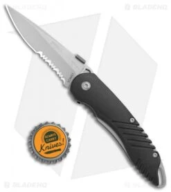 Schrade Extreme Survival Spring Assisted Knife Black ABS (3" BB Serr) SCHAS1 -Sharp Knife World Schrade Extreme Survival Black ABS BB Serr SCHAS1 BHQ 71149 jr bottlecap 2