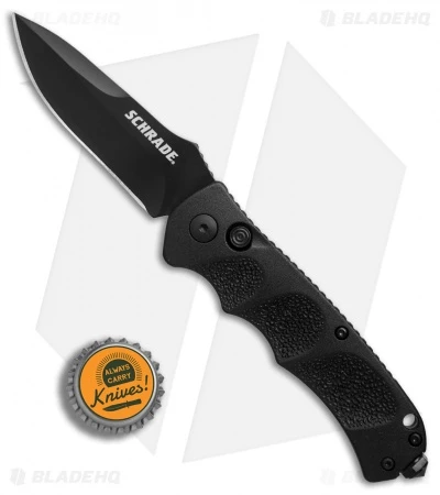 Schrade Extreme Survival Spear Point Automatic Knife (3.25" Black) SC60B 6 Schrade Extreme Survival Spear Point Automatic Knife (3.25" Black) SC60B - Image 4