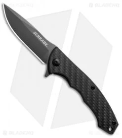 Schrade Frame Lock Flipper Knife Carbon Fiber/G-10 (2.75" Gray) 1084281