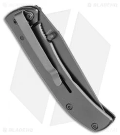 Schrade Folding Knife Frame Lock Knife Stainless Steel (2.625" Gray) -Sharp Knife World Schrade Folder Part Serrated SCH50SCP BHQ 111761 LS Side