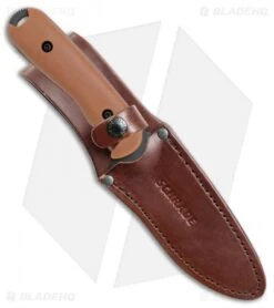 Schrade Frontier Fixed Blade Knife Brown Grivory (5" Black SW) SCHF42D 6 Schrade Frontier Fixed Blade Knife Brown Grivory (5" Black SW) SCHF42D -Sharp Knife World Schrade Frontier brown grivory black sw SCHF42D BHQ 62025 er sheath