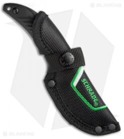 Schrade SCHF66 Full Tang Fixed Blade Knife Black (3" Satin) -Sharp Knife World Schrade Full Tang Blk SCHF66 BHQ 67909 jr spine