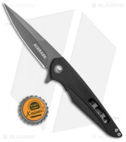 Schrade Kinetic Liner Lock Knife Black G-10 (3.25" Black) -Sharp Knife World Schrade G 10 UG CP Folding 1136038 BHQ 125134 jr bottlecap