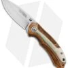 Old Timer Spring Assisted Knife Desert Ironwood (3" Mirror) -Sharp Knife World Schrade Ironwood SA with Inlay 901OT 1084275 BHQ 81275 jr