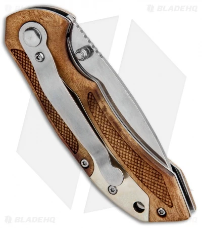 Old Timer Spring Assisted Knife Desert Ironwood (3" Mirror) 5 Old Timer Spring Assisted Knife Desert Ironwood (3" Mirror) - Image 3