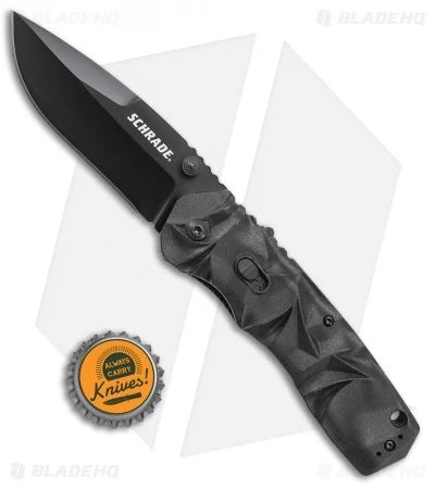 Schrade MAGIC Dual Action Spring Assisted Knife Black (3.375" Black) SCHA12B 5 Schrade MAGIC Dual Action Spring Assisted Knife Black (3.375" Black) SCHA12B - Image 3