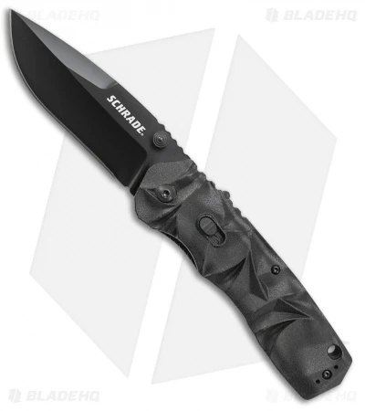 Schrade MAGIC Dual Action Spring Assisted Knife Black (3.375" Black) SCHA12B 3 Schrade MAGIC Dual Action Spring Assisted Knife Black (3.375" Black) SCHA12B