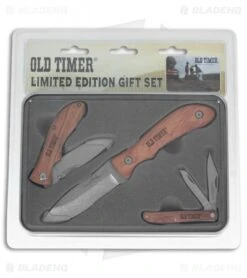 Schrade Old Timer Limited Edition 3-Piece Knife Gift Set 1135031