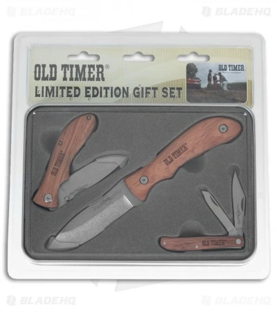 Schrade Old Timer Limited Edition 3-Piece Knife Gift Set 1135031 3 Schrade Old Timer Limited Edition 3-Piece Knife Gift Set 1135031
