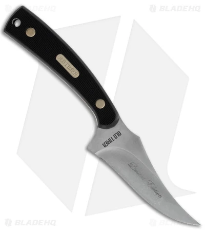 Old Timer Sharpfinger Fixed Blade Knife & Pocket Knife Combo - Black/Brown 4 Old Timer Sharpfinger Fixed Blade Knife & Pocket Knife Combo - Black/Brown - Image 2