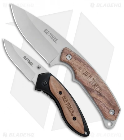 Schrade Old Timer 2 Piece Clip Folder & Fixed Blade Knife Combo Set (Set Of 2) 3 Schrade Old Timer 2 Piece Clip Folder & Fixed Blade Knife Combo Set (Set Of 2)