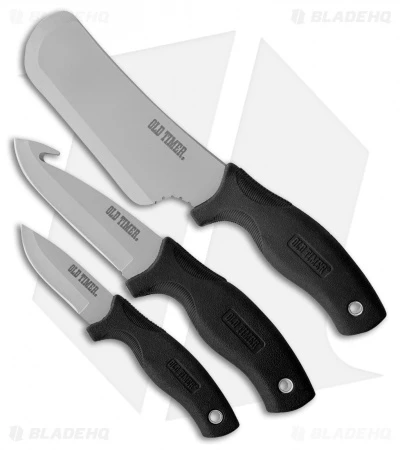 Schrade Old Timer Hunter's Pack Fixed Blade Combo - Set Of 3 3 Schrade Old Timer Hunter's Pack Fixed Blade Combo - Set Of 3