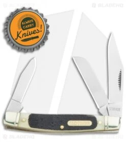 Schrade Middleman Traditional Pocket Knife 3.25" Brown Sawcut Bone SCH34OTB -Sharp Knife World Schrade Old Timer Middleman Traditional Brown Sawcut Bone SCH34OTB BHQ 61949 jr bottlecap