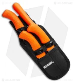 Schrade Old Timer Blaze 3-Piece Hunting Knife Set + Sharpening Rod -Sharp Knife World Schrade Ot Blaze 3 Pc Tpe 1130052 BHQ 114790 LS Guthook Fillet Sheath