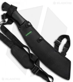 Schrade Parang Fixed Blade Machete Black TPE (13.5" Black) SCHPR1CP 8 Schrade Parang Fixed Blade Machete Black TPE (13.5" Black) SCHPR1CP -Sharp Knife World Schrade Parang Machete Blk Blk SCHPR1CP BHQ 67508 jr sheath