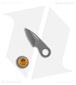 Schrade Pocket Fixed Blade Neck Knife W/ Money Clip (2" Gray) SCHCC1CP -Sharp Knife World Schrade Pocket Fixed Neck Knife Money Clip Gray SCHCC1CP BHQ 67482 jr bottlecap