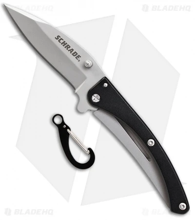 Schrade Pocket Protector Frame Lock Knife Black (2.5" Bead Blast)