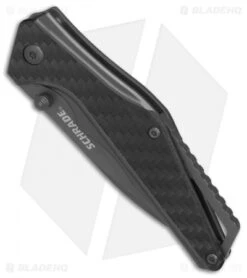 Schrade SCH706 Liner Lock Knife Aluminum/Carbon Fiber (2.75 Gray) 1084291 -Sharp Knife World Schrade SCH706 Aluminum CF gray BHQ 81278 er spine