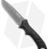 Schrade SCHF31 Drop Point Fixed Blade Knife Black TPE (4.5" Gray) -Sharp Knife World Schrade SCHF31 DP Fixed Blade Black TPE Gray BHQ 28765 jr