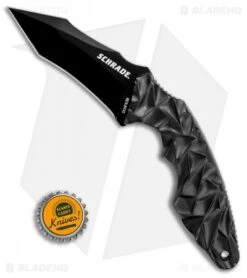 Schrade SCHF63B Tanto Fixed Blade Knife (3.5" Black) 7 Schrade SCHF63B Tanto Fixed Blade Knife (3.5" Black) -Sharp Knife World Schrade SCHF63B tanto black BHQ 62047 er size
