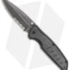 Schrade Stonewash Liner Lock Knife Black G-10 (3.5" Stonewash Serr) SCH505S