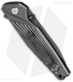 Schrade Ray Liner Lock Knife Gray Stainless Steel (3.3" Gray) 1084279 -Sharp Knife World Schrade Sch700 Ray Ug Ti 1084279 BHQ 81277 jr side