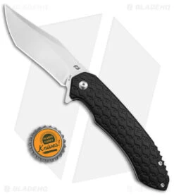 Schrade Scramble Liner Lock Knife Black Aluminum (3.5" Satin) -Sharp Knife World Schrade Scramble LLK Black Aluminum 3in Satin BHQ 140097 td size