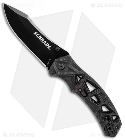 Schrade Shizzle MAGIC Spring Assisted Knife Black (3.375" Black) 3 Schrade Shizzle MAGIC Spring Assisted Knife Black (3.375" Black)