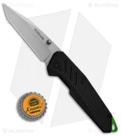 Schrade Tanto Liner Lock Knife Black Rubber (3" Bead Blast) 1084293 -Sharp Knife World Schrade Tanto Black Rubber BB BHQ 81958 er bottlecap