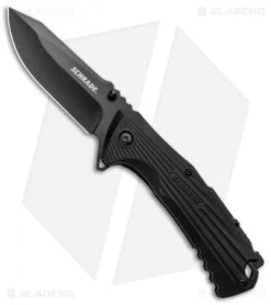 Schrade U.G. Liner Lock Knife Black W/Firestarter (3.5" Black)