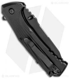 Schrade U.G. Liner Lock Knife Black W/Firestarter (3.5" Black) 8 Schrade U.G. Liner Lock Knife Black W/Firestarter (3.5" Black) -Sharp Knife World Schrade U.G. LL Black Firestarter Black 1100046 BHQ 93631 jr side