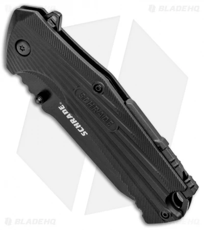 Schrade U.G. Liner Lock Knife Black W/Firestarter (3.5" Black) 4 Schrade U.G. Liner Lock Knife Black W/Firestarter (3.5" Black) - Image 2