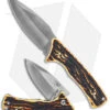 Schrade Uncle Henry 2 Piece Pocket Knife & Fixed Blade Knife - Faux Stag -Sharp Knife World Schrade Uncle Henry 2 Piece Fixed Folder BHQ 176532 jr