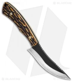 Schrade Uncle Henry 2pc. Modified Drop Point Fixed Blade/Folder Combo -Sharp Knife World Schrade Uncle Henry 2pc Fixed Modified Drop Point W Folder Combo 1157960 BHQ 122422 td knife 1 spine