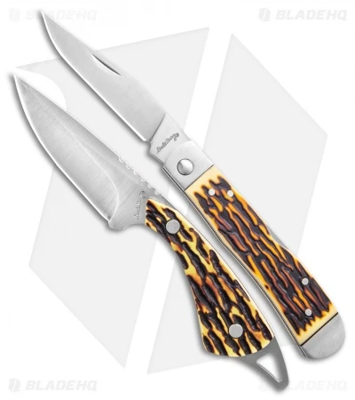 Schrade Uncle Henry 2 Piece Fixed Blade W/ Switch-It Folder 3 Schrade Uncle Henry 2 Piece Fixed Blade W/ Switch-It Folder