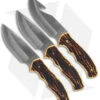 Schrade Uncle Henry 3 Piece Fixed Blade Knife Combo Pack - Faux Stag