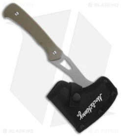 Schrade Uncle Henry 3 Piece Axe & Pocket Knife & Ferro Rod - Tan -Sharp Knife World Schrade Uncle Henry 3 Piece Axe Fixed Firestarter Tan BHQ 175231 jr axe sheath