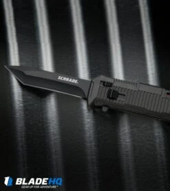 Schrade Viper Tanto OTF Assisted Knife Black (3.375" Black) SCHOTF8TB -Sharp Knife World Schrade Viper Tanto OTF Black Black SCHOTF8TB BHQ 27950 jr lifestyle