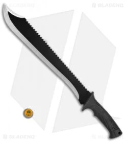 Schrade Clip Point Machete Fixed Blade W/ Sawback (14.8" Black) SCMACH2CP 7 Schrade Clip Point Machete Fixed Blade W/ Sawback (14.8" Black) SCMACH2CP -Sharp Knife World Schrade clip point machete sawback black SCMACH2CP BHQ 62067 er size