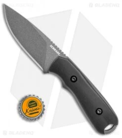 Schrade Mini Frontier Fixed Blade Knife Black Grivory (3.5" Black) -Sharp Knife World Schrade mini frontier black grivory black BHQ 62036 er size