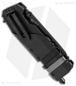 Schrade Rescue Tool SCHA911B Spring Assisted Knife (3.75" Black Serr) -Sharp Knife World SchradeRescue Tool Black Serr SCHA911B BHQ 21932 jr side open