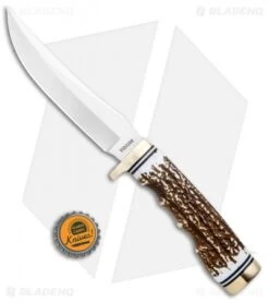 Uncle Henry Next Gen Fixed Blade Knife (4.8" Satin) 153UH -Sharp Knife World Uncle Henry Next Gen Stag Satin 153UH BHQ 93627 jr bottlecap